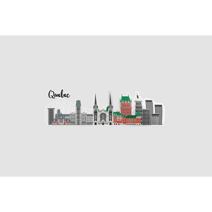 Quebec Skyline Canada Sticker - DecalsHouse