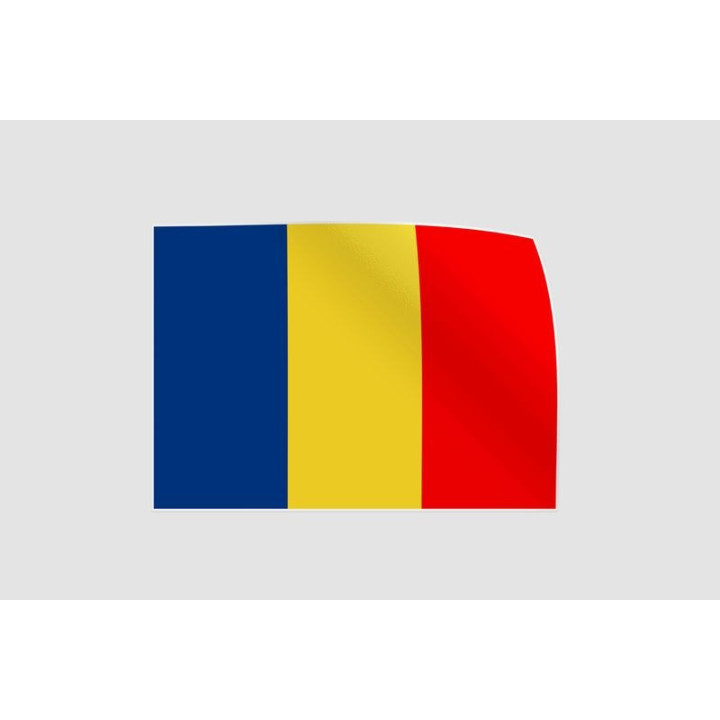 Republic Of Chad Flag Style 15 Sticker - DecalsHouse