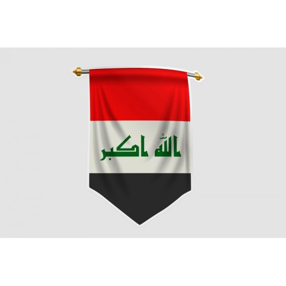 Iraq Flag Pennant Style 11