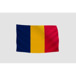 Republic Of Chad Flag Style 18 Sticker - DecalsHouse