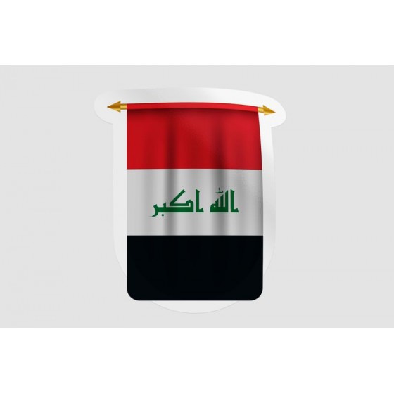Iraq Flag Pennant Style 5