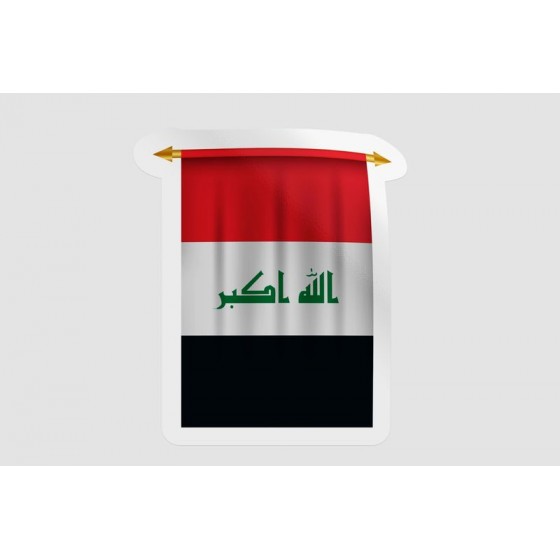 Iraq Flag Pennant Style 6