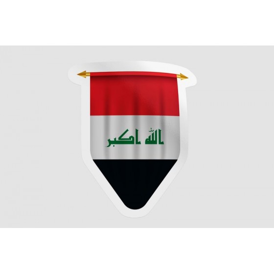 Iraq Flag Pennant Style 7