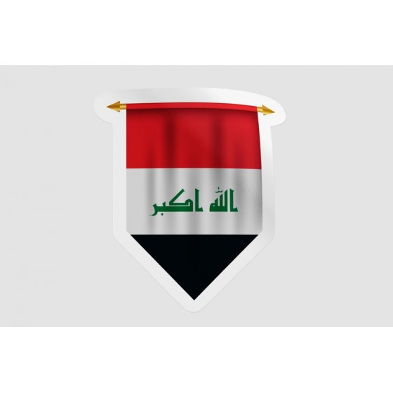 Iraq Flag Pennant Style 9