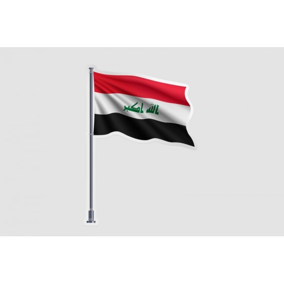 Iraq Flag Pole Style 4