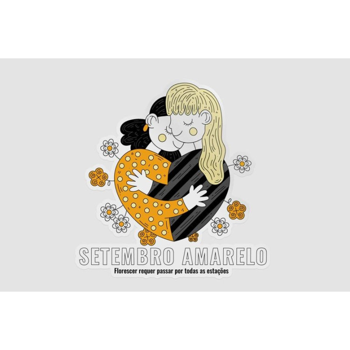 Setembro Amarelo Stickers – Mental Health Awareness (2-Pack)