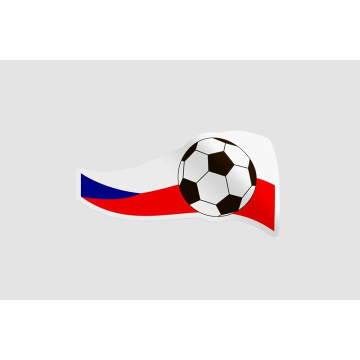 Soccer Ball Flag Style 9 Sticker - DecalsHouse