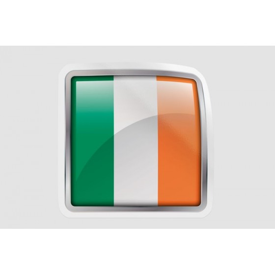 Ireland Flag Bevel Style 4