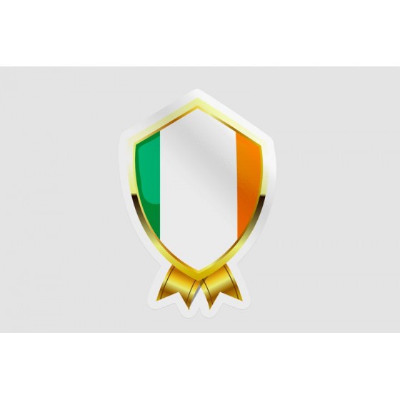 Ireland Flag Golden Badge...