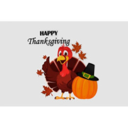 Thanksgiving With A Turkey Bird Style 2 Sticker - DecalsHouse