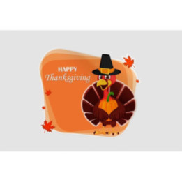 Thanksgiving With A Turkey Bird Style 3 Sticker - DecalsHouse