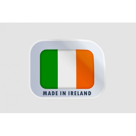 Ireland Flag Label