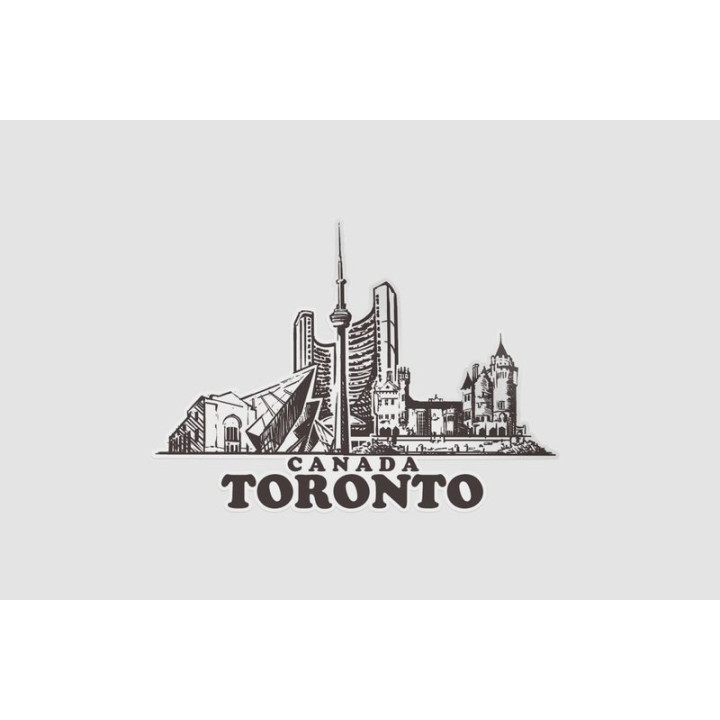 Toronto Cityscape Canada Sticker - DecalsHouse