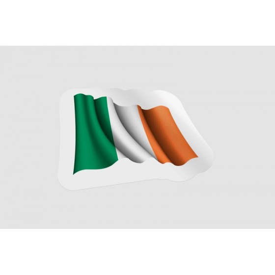 Ireland Flag Waving Style 3