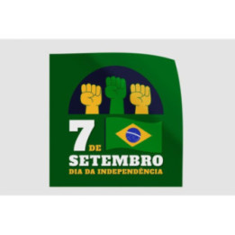 Vintage Independence Day Of Brazil Style 7 Sticker - DecalsHouse
