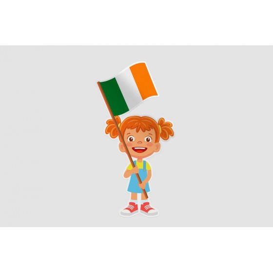 Ireland Girl Flag Style 2