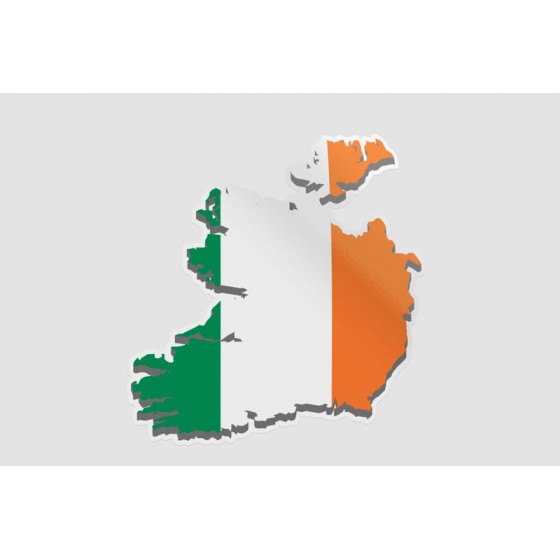 Ireland Map Flag