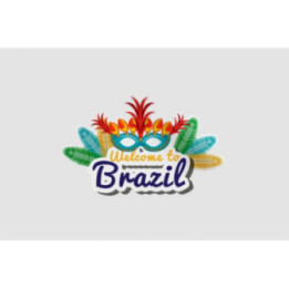 Welcome To Brazil Dh Style 5 Sticker - DecalsHouse