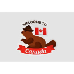 Welcome To Canada Grizzly Bear Sticker - DecalsHouse