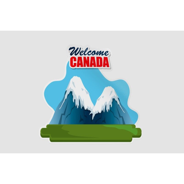 Welcome To Canada Style 10 Sticker - DecalsHouse