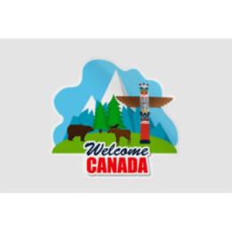 Welcome To Canada Style 3 Sticker - DecalsHouse