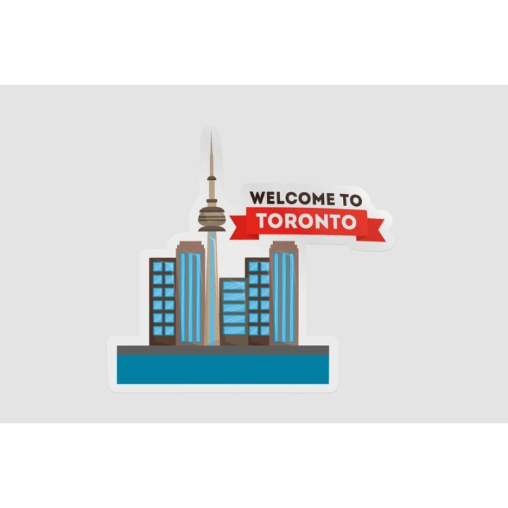 Welcome To Canada Toronto Sticker - DecalsHouse