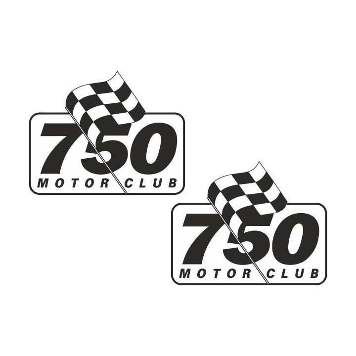 750 Motor Club Stickers – UK Club Racing Motorsport Decals (2-Pack)