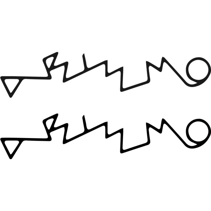 Abismo Stickers – Band Logo Metal Music Decals (2-Pack)