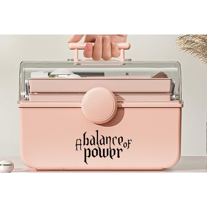 A Balance of Power Sticker – Condensed Gothic Lettering