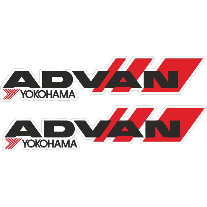 Advan Yokohama Stickers – JDM Motorsport Tyre Decals (2-Pack)