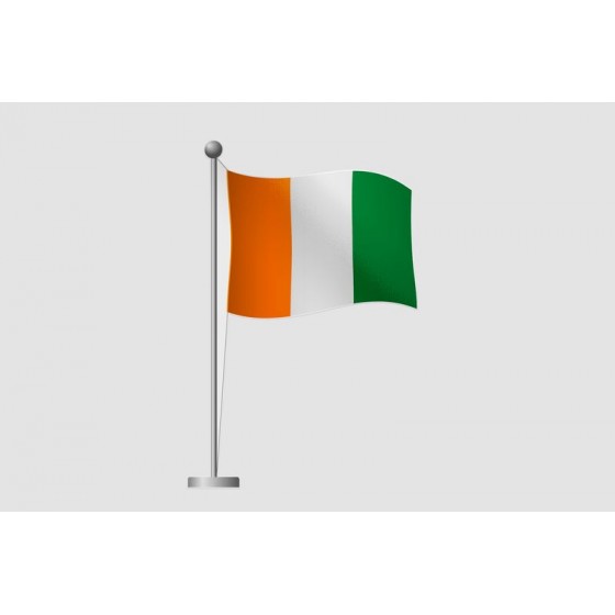 Ivory Coast Flag Style 5...