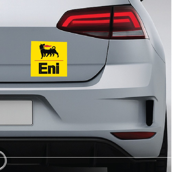 Agip Eni Oil Stickers – Classic Motorsport Sponsor Decals (2-Pack)