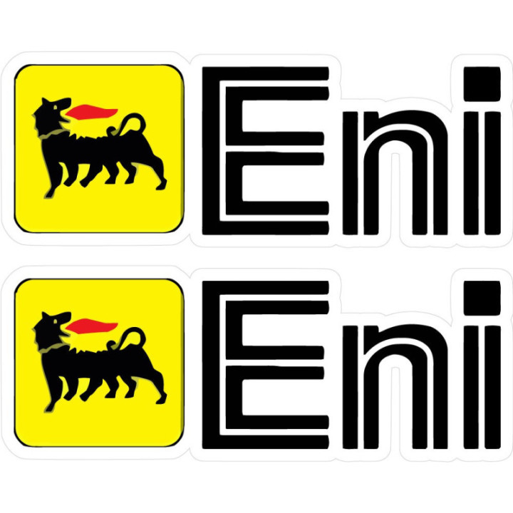 2x Agip Eni Logo Style 3 Stickers Decals - DecalsHouse