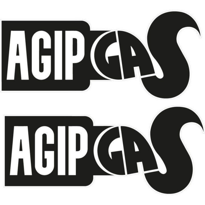 2x Agip Gas Logo Stickers Decals - DecalsHouse