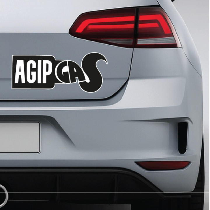 2x Agip Gas Logo Stickers Decals - DecalsHouse