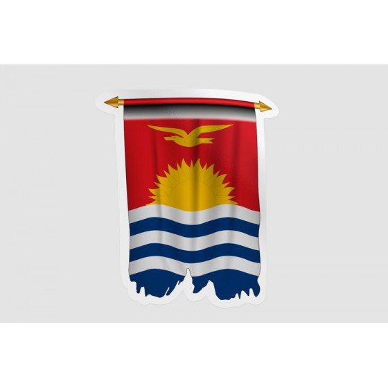 Kiribati Flag Style 10 Sticker