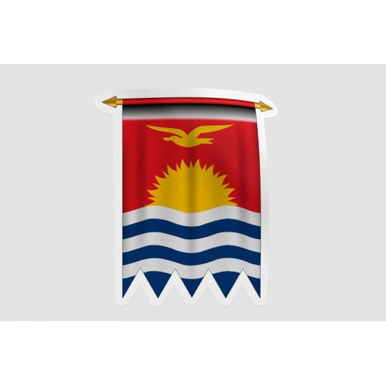 Kiribati Flag Style 11 Sticker