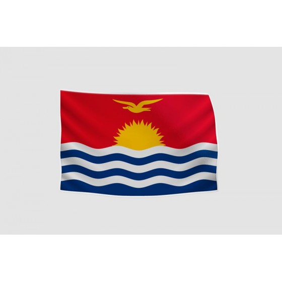 Kiribati Flag Style 12 Sticker
