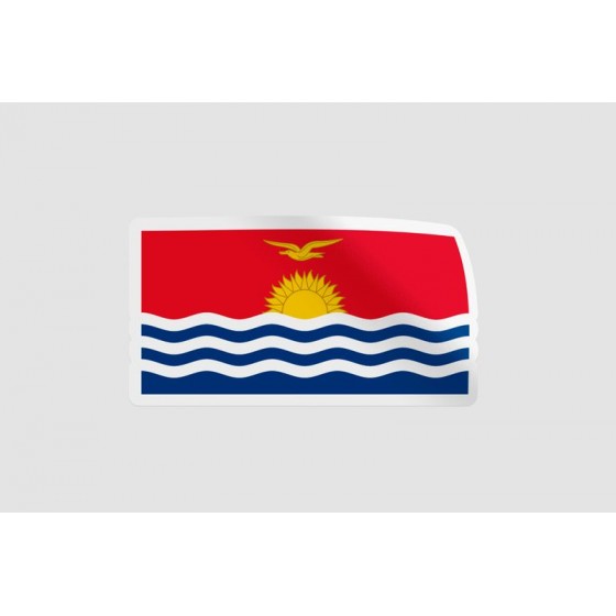 Kiribati Flag Style 2 Sticker