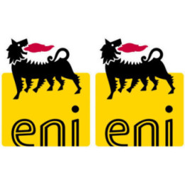 2x Agip Logo Eni Stickers Decals - DecalsHouse