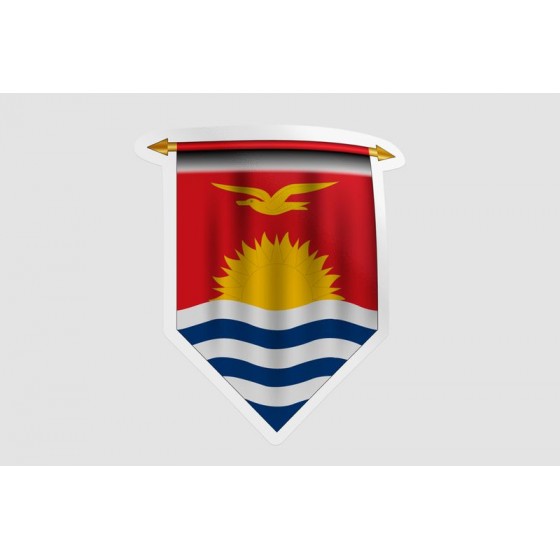 Kiribati Flag Style 4 Sticker