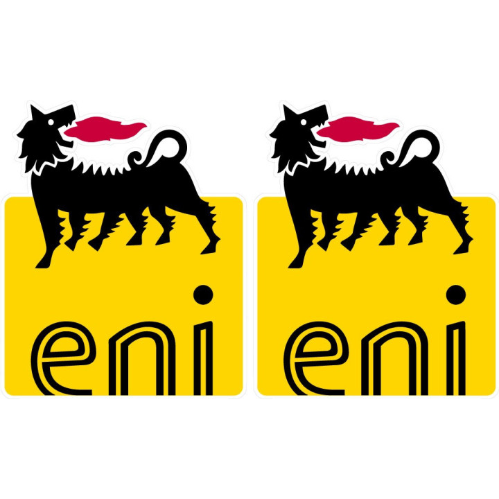 2x Agip Logo Eni Stickers Decals - DecalsHouse