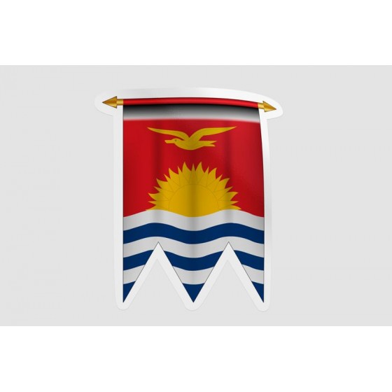 Kiribati Flag Style 5 Sticker