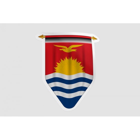 Kiribati Flag Style 6 Sticker