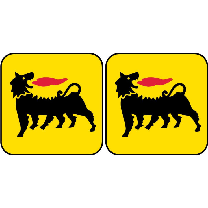 2x Agip Logo Stickers Decals - DecalsHouse