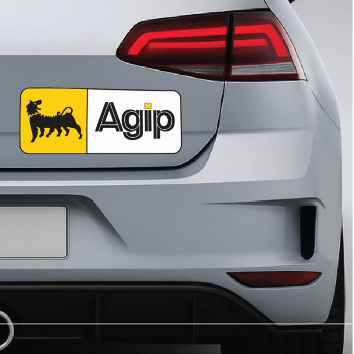 2x Agip Logo Style 3 Stickers Decals - DecalsHouse