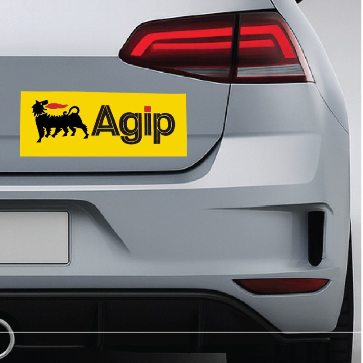 Agip Style 4 Motorsport Stickers – Race Livery Sponsor Decals (2-Pack)
