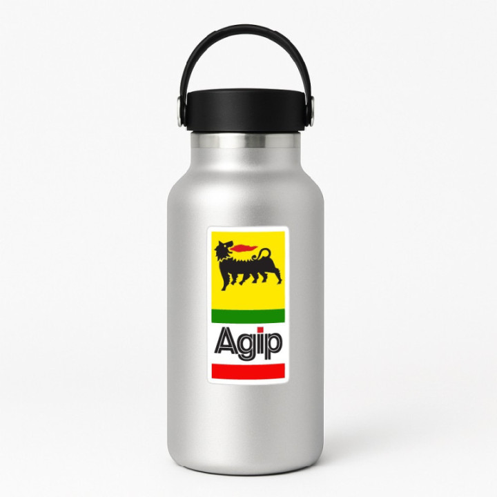 Agip Style 6 Stickers – Italian Motorsport Sponsor Decals (2-Pack)