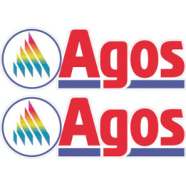 2x Agos Logo Stickers Decals - DecalsHouse