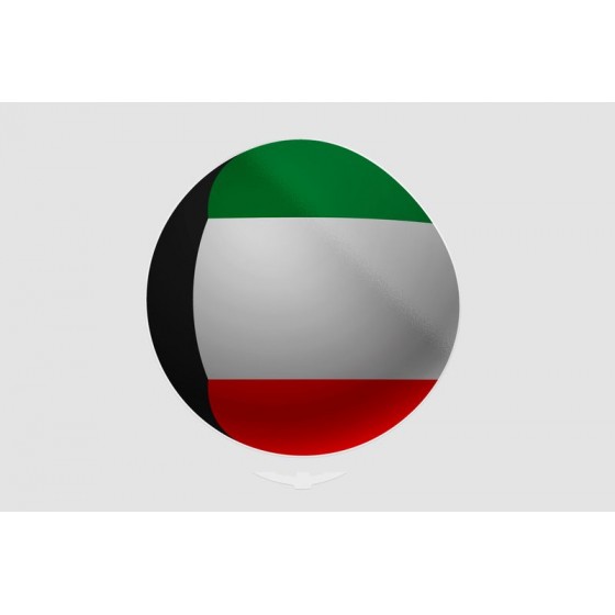 Kuwait Flag Style 39 Sticker